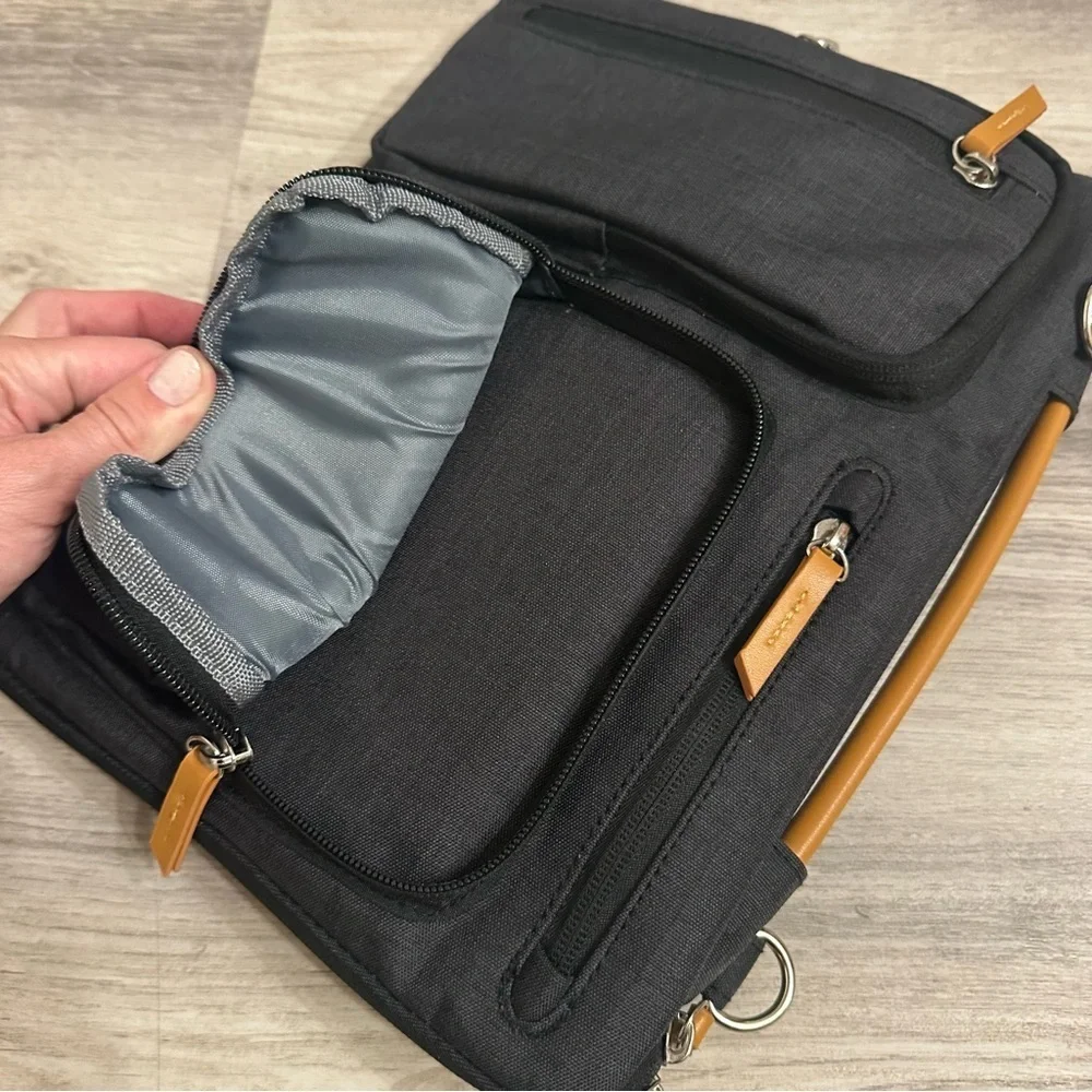 MOSISO 360 Protective Laptop Shoulder Bag Black
